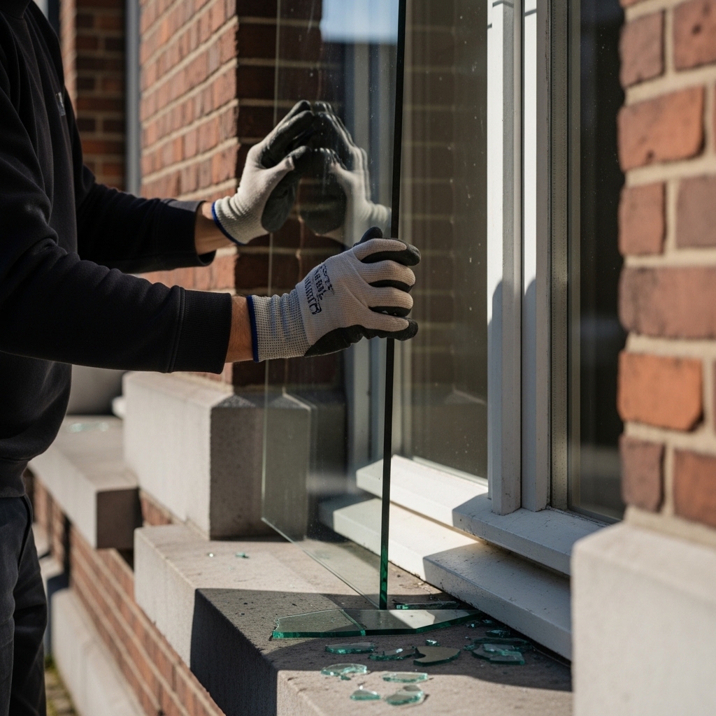 Remplacement de vitrage par un vitrier